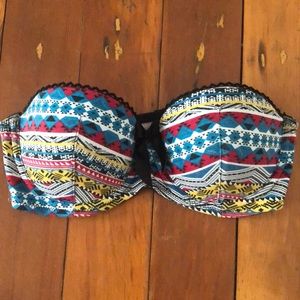 Strapless festival top